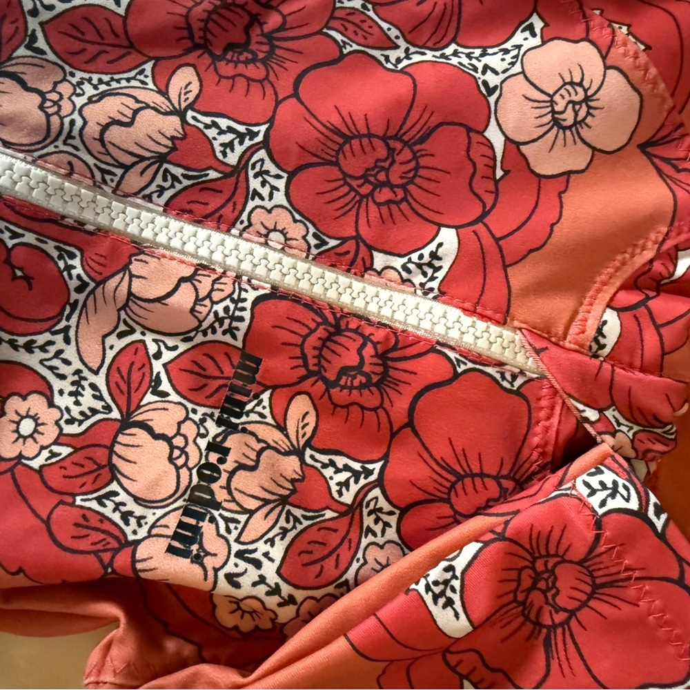 RARE Mini Rodini Red Floral Kids Swim Rashguard - Picture 4 of 6